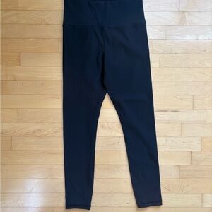 Athleta Black Elation Rib Tights